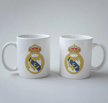 Подарочная чашка с принтом ФК Реал Мадрид (Real Madrid) 5 330 мл.
