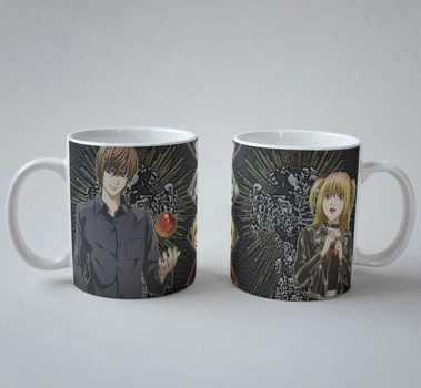 Подарочная чашка с принтом Тетрадь Смерти (Death Note) 13 330 мл.