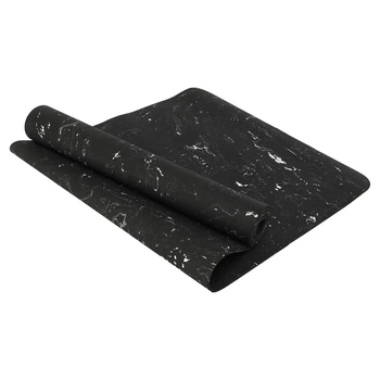Коврик для фитнеса и йоги SP-Sport 3537 размер 183x61x0,5см Black-White