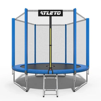 Батут дитячий з сіткою та драбинкою 252 см Atleto 42400442