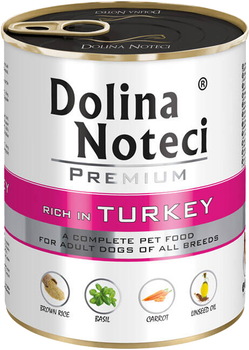 Mokra karma dla psów Dolina Noteci Premium z indykiem 12 x 800 g (5902921393818)