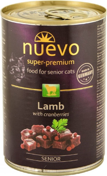  Упаковка вологого корму для кішок Nuevo Lamd Senior з бараниною 400 г х 6 шт (4250231595738)