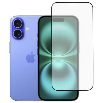 Защитное стекло Fiji Premium для Apple iPhone 16 Plus полная проклейка Anti-Static черный