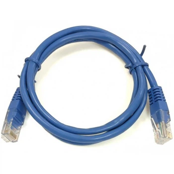 Патч-корд KINGDA U/UTP Cat.5e 1м Синий (PAUT3100-CU-BL)