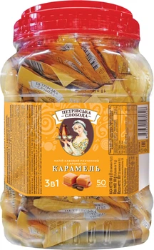 Напиток кофейный растворимый 3 в 1 Петрівська Слобода Карамель 18 г x 50 саше (8886300970326)