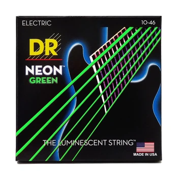 Струны для гитары DR Strings NEON Green Electric - Medium (10-46) (NGE-10)