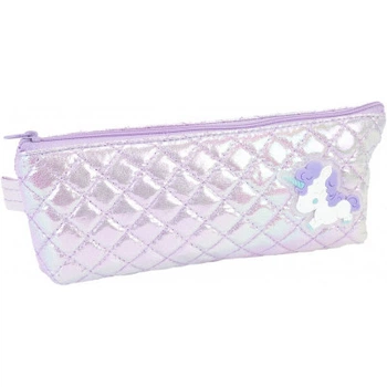Пенал Cool For School перламутровый 1 отделение фиолетовый (CF87058)
