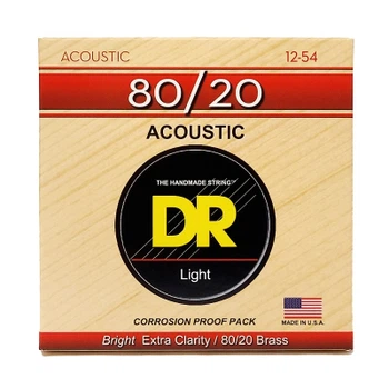 Струны для гитары DR Strings HI-BEAM Acoustic 80/20 Bronze - Light (12-54) (HA-12)