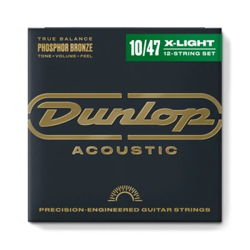 Струны для гитары Jim Dunlop Phosphor Bronze Acoustic Guitar Strings 12-String (10-47) (DAP1047J)