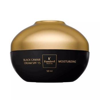 Увлажняющий дневной крем Famirel с черной икрой Black Caviar SPF 15, 50 мл (7290114086387)