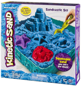 Zestaw kreatywny Spin Master Kinetic Sand Podwodny świat z foremkami Niebieski 454 g (5907486768033)