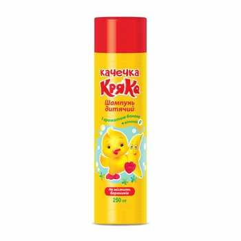 Шампунь дитячий Качечка Кряка з ароматом банана 250ml