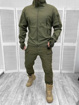 Костюм Софтшел Олива SoftShell на флисе 2XL