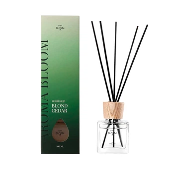 Аромадиффузор AROMA BLOOM Blond cedar (Белый кедр) с палочками