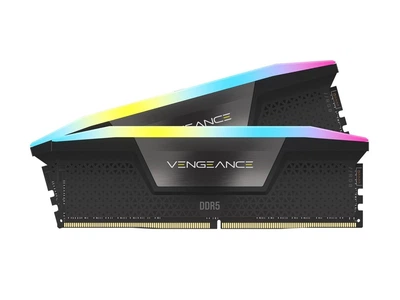 Модуль пам'яті Corsair DDR5 64GB (2x32) 5600 Vengeance RGB Black (CMH64GX5M2B5600C36)