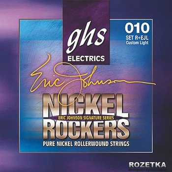Струны для электрогитар GHS Nickel Rockers Eric Johnson Signature Light 10-50 (R+EJL)
