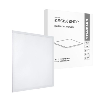 Панель светодиодная Maxus assistance LED Panel Standard 36W 80Ra 595x595 4K/5K/6K