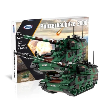 Конструктор детская игровая самоходная артиллерийская установка Panzerhaubitze 2000 на 1345 деталей