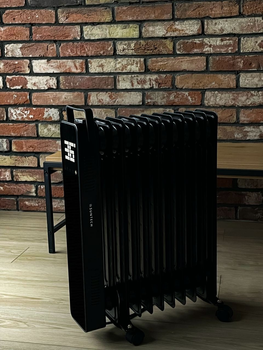 Масляный обогреватель SUNTECH Loft TI-1100В 2500W | 11 секций, черный
