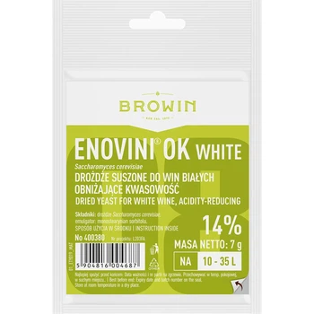 Дрожжи Browin Enovini® OK WHITE снижающие кислотность 7 г (СВ 400380)