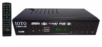 ТВ-приставка Цифровой тюнер OMEGA IOTO DV3-T2 Full HD, WiFi с USB