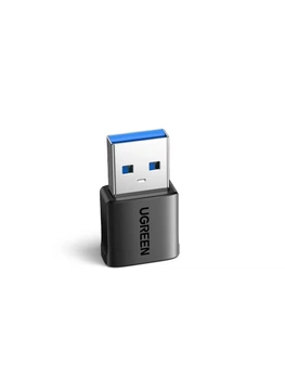 Адаптер Type C Female на Type A Male Ugreen US701 USB 3.0, конвертер для швидкої зарядки та синхронізації, сумісний з iPhone 14 Pro Max, Galaxy S24, Pixel 9, MacBook Air, iPad Black (45275)