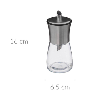 Cukiernica 5five Simply Smart z dozownikiem ze stali nierdzewnej szklana 6.5 cm (3560232570018)