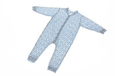 Человечек на манжете кулир BabyKroha белый в цветочек 92 см (50088)