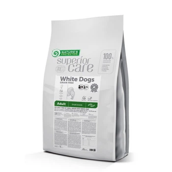 Корм Nature's Protection Superior Care White Dogs Grain Free with Insect Adult Small Breeds сухой с белком насекомых для собак малых пород с белым окрасом шерсти 10 кг