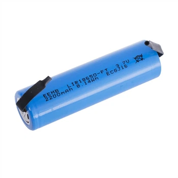 Li-Ion 2200mAh, 3.7V, 18650 EEMB литий-ионный аккумулятор с выводами LIR18650 with contact