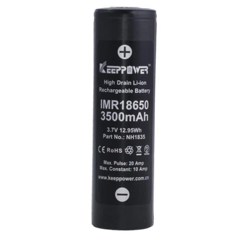 Li-Ion 3500mAh, 3,7V, 18650 KEEPPOWER литий-ионный аккумулятор IMR18650 20A