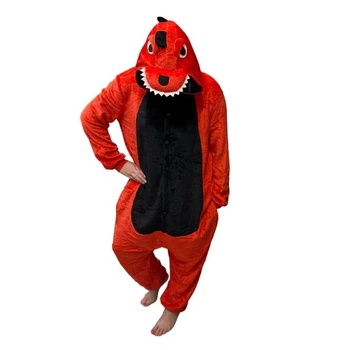 Пижама кигуруми женская Kigurumi Красный Дракон S (140 - 150 см) Красная