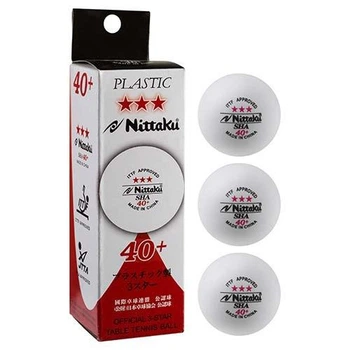 Кульки для настільного тенісу Nittaku, 3 шт., білий (NB-1400)