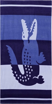 Полотенце Хлопковое Lacoste Пляжное 180х90 см Beach Towel Синее (1159813149)
