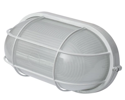 Светильник 60W 230V E27 IP54 овальный 213х100х107mm белый [l002012] E.NEXT e.light.1403.1.60.27.white
