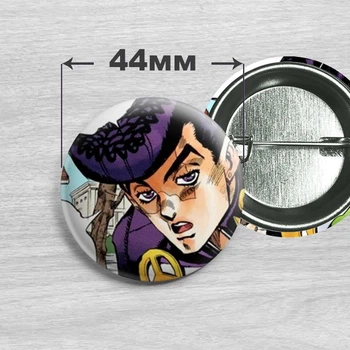 Значок Джоске Хигашиката из аниме Невероятные приключения ДжоДжо / JoJo’s Bizarre Adventure 44мм №2