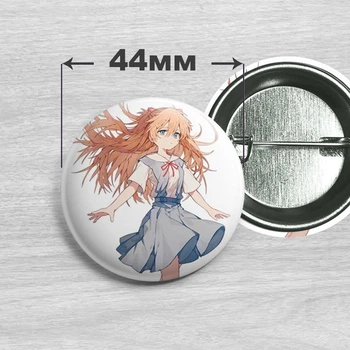 Значок Аска из аниме Евангелион / Evangelion 44мм №11