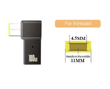 Переходник адаптер USB Type-C - 11.0*4.5 mm для Lenovo thinkpad, PD тригер до 100W, преобразователь для ноутбуков, зарядного устройства