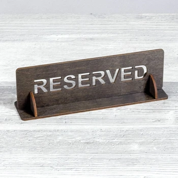 Резерв стола RESERVED 50х200х60мм