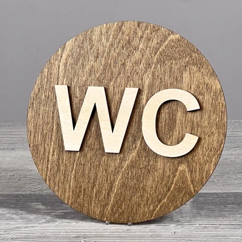 Табличка WC 150х150мм