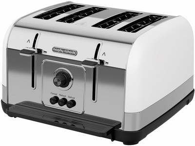 Тостер Morphy Richards Venture білий мат (5011832070302)