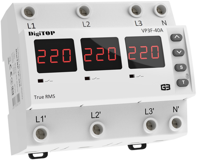 Реле напруги DigiTOP VP-3F40A M6R