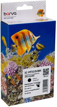 Картридж Barva совместимый с Canon PFI-030BK (3489C001AA) 55 мл Black (IC-PFI030BK)