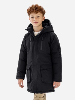 Дитяча зимова парка довга для хлопчика Minoti 19coat82 41122JNR 92-98 см Чорна (5063025342055)