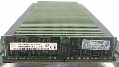 Комплект: Серверна оперативна пам'ять Hynix / 64 GB (4x 16 GB) / 2Rx4 PC4-2133P / DDR4 ECC / 2133 MHz б/в