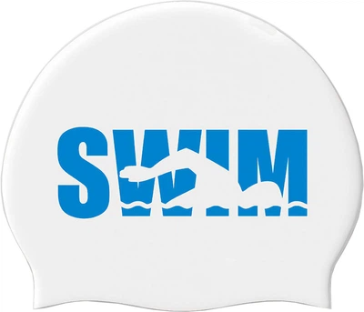 Взрослая шапочка для плавания Renvo Selva Swim Уни OSFM Бело-синяя (2SC500-0304)
