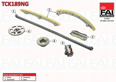 Комплект цепи ГРМ FAI Auto Parts Honda Accord VII (Cl, Cn) 2.0 All-Wheel Drive (Cl8) (K20a6) 02/2003_05/2008 (TCK189NG)
