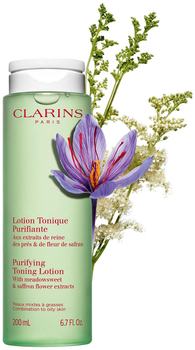 Очищувальний засіб для обличчя Clarins Purifying Toning 200 мл (3666057216718)