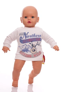 Водолазка для мальчика трикотажная Northern молочная 80 см (34496)