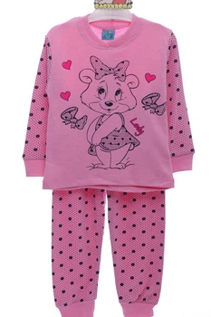 Пижама для девочки с леди Мишуткой розовая Cit Cit Kids 110 см (44270)